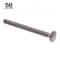 Prime-Line Carriage Bolts, 1/4 in.-20 X 3 in., A307 Grade A Hot Dip Galvanized Steel (50 Pack) 9062450 - alternate 2